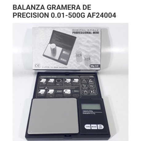 Balanza gramera de precision 500gr
